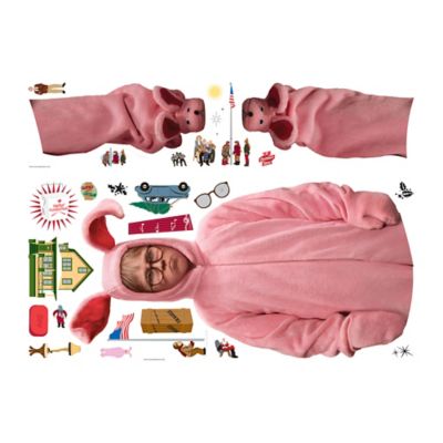 Image showing 5 th RoomMates A Christmas Story Ralphie Bunny Suit Giant Wall Decals