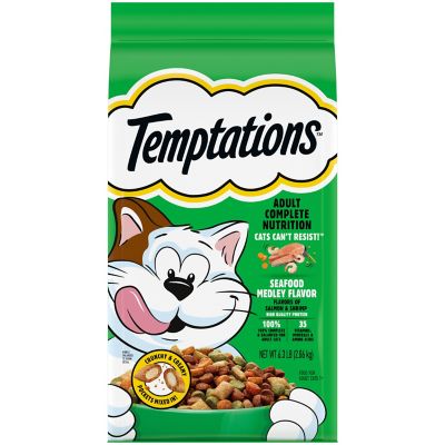 Temptations Adult Seafood Medley Recipe Dry Cat Food