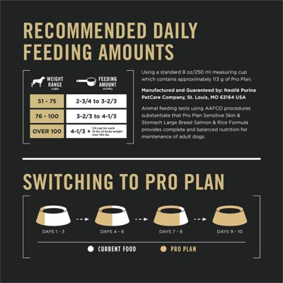 Image showing  Large Breed Adult Sensitive Skin and Stomach Dog Food Salmon and Rice Formula Dry Dog Food, 34 lb. Bag