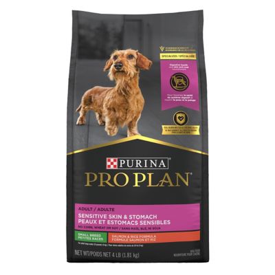 Purina Pro Plan Sensitive Skin and Stomach Adult Dog Food Small Breed Salmon and Rice Formula Great dog food that did not make my dogs smell bad