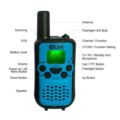 Image showing  2-Way Radio/Walkie-Talkie, 16 Mile Range