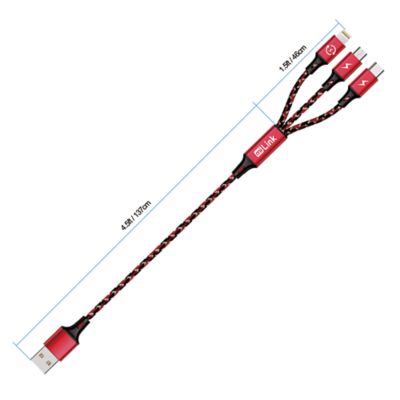 Image showing  6 ft. 3-in-1 Changing and Syncing Cable