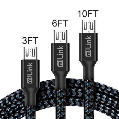 Image showing  3 Pack Micro USB Cable (3 ft. + 6 ft. + 10 ft.)