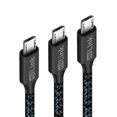 Image showing  3 Pack Micro USB Cable (3 ft. + 6 ft. + 10 ft.)
