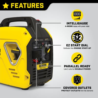Image showing  2,500/1,850-Watt Gasoline Powered Ultra-Light Inverter Generator, CO Shield