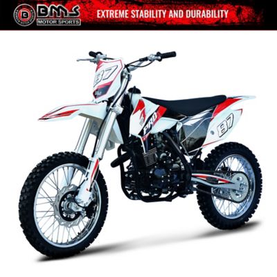 BMS Motorsports Pro X 200 Gas Dirt Bike, Black