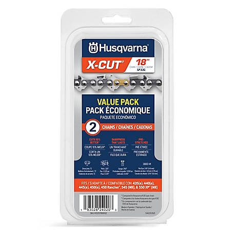 Husqvarna 14 in. X-Cut S93G Chainsaw Chain, 3/8 in. Pitch Husqvarna 14 in. X-Cut S93G Chainsaw Chain, 3/8 in. Pitch
