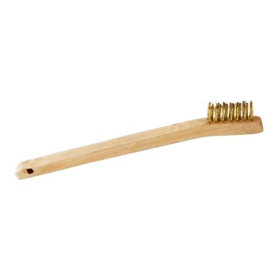 Image showing  Wooden Handle Brass Scratch Brush (6-Pieces)