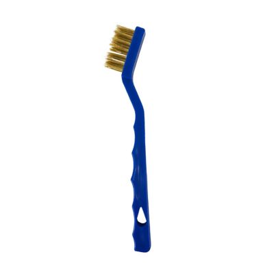 Robtec Plastic Handle Brass Scratch Brush (6-Pieces)