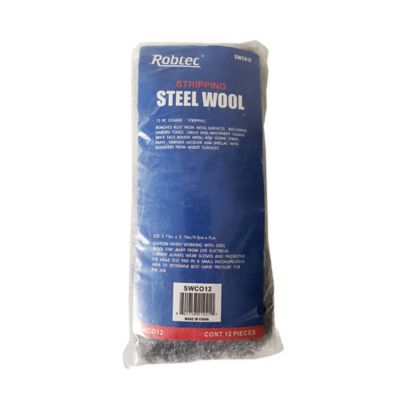 Robtec Medium Coarse Steel Wool Pads (12-Pack)