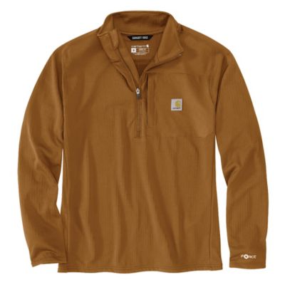 Carhartt Men's Force Relaxed Fit Mock-Neck Half-Zip Work T-Shirt