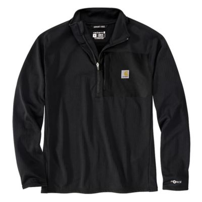 Carhartt Men's Force Relaxed Fit Mock-Neck Half-Zip Work T-Shirt