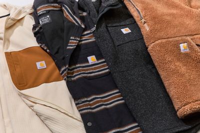 Image showing  Men's Relaxed Fit Midweight Quarter-Zip Pocket Fleece Sweater