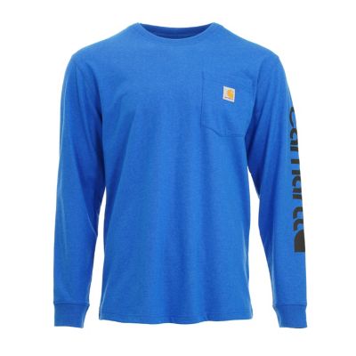 Carhartt Men's Loose Fit Heavyweight Exclusive Logo Graphic Long-Sleeve Pocket T-Shirt