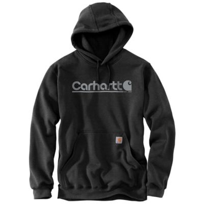 Carhartt Men's Rain Defender Loose Fit Midweight Logo Graphic Hoodie