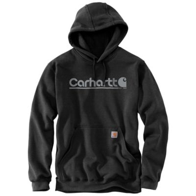 Carhartt Men's Rain Defender Loose Fit Midweight Logo Graphic Hoodie