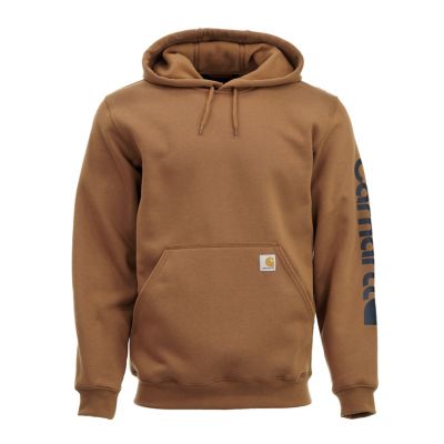 Carhartt Men's Loose Fit Midweight Exclusive Logo Sleeve Graphic Hoodie