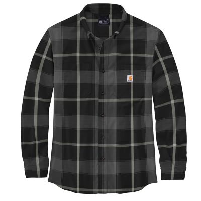 Carhartt Rugged Flex Relaxed Fit Midweight Flannel Long-Sleeve Plaid Shirt