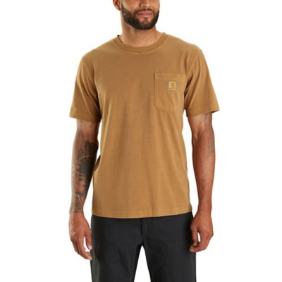 Image showing 0 th Carhartt Men's Relaxed Fit Lightweight Garment Dyed Short-Sleeve Pocket T-Shirt