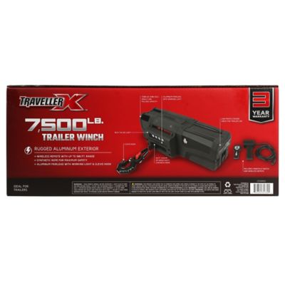 Image showing 5 th TravellerX 12V Electric Trailer Winch, 7,500 lb. Capacity