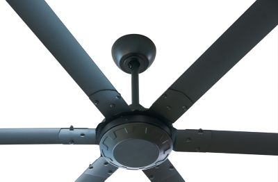 Image showing  120 in. 10 ft. HVLS 6 Blades BLDC Ceiling Fan with Brushless DC Motor, Reversible 15685 CFM at 75 RPM with IR Remote