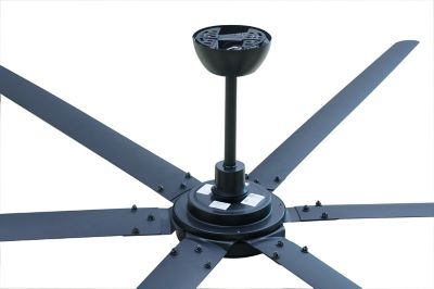 Image showing  78 in. 6.5 ft. HVLS 6 Blades BLDC Ceiling Fan with Brushless DC Motor, Reversible 11896 CFM at 135 RPM with IR Remote