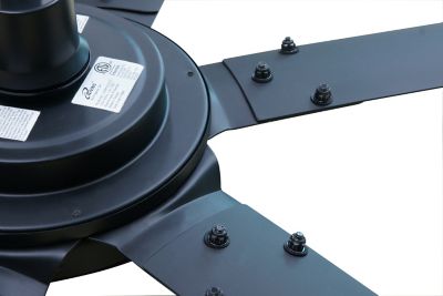 Image showing  78 in. 6.5 ft. HVLS 6 Blades BLDC Ceiling Fan with Brushless DC Motor, Reversible 11896 CFM at 135 RPM with IR Remote