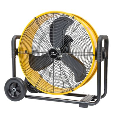 iLIVING 24 in. 7935 CFM Stepless Speed Heavy Duty High Velocity Barrel Floor Drum Fan with DC Motor, UL Safety Listed
