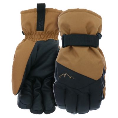 Blue Mountain Men's Insulated Extended Cuff Canvas Gloves, 1-Pair