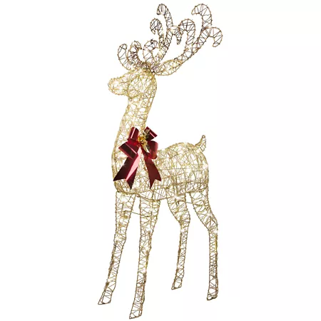 Red ShedSparkle Gold Metallic Thread-Renne Bu Christmas Inflatables