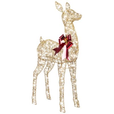 Red ShedSparkle Gold Metallic Thread-Reindeer Do