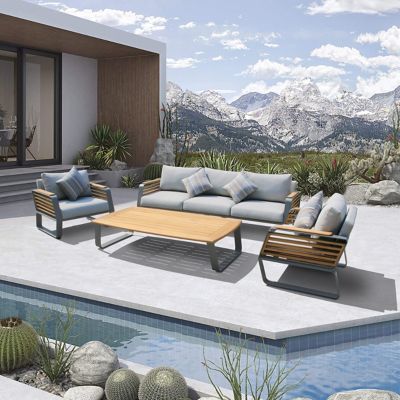 Deko Living Palazzolo Outdoor Patio and Coffee Table Set