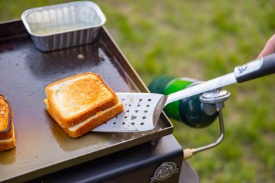 Image showing  2-Burner Tabletop Propane Gas Flat Top Griddle, 265 sq. in., Black