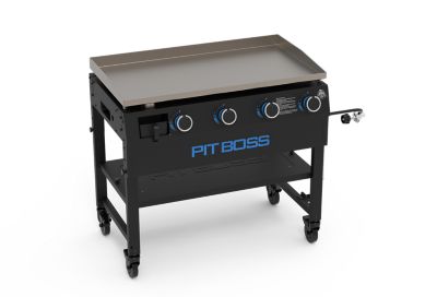 Image showing  4-Burner Propane Gas Flat Top Griddle, 753 sq. in., Black