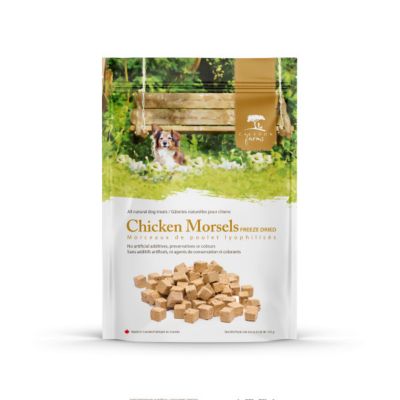 Caledon Farms Chicken Morsels Freeze-Dried Dog Treats, 4.4 oz.