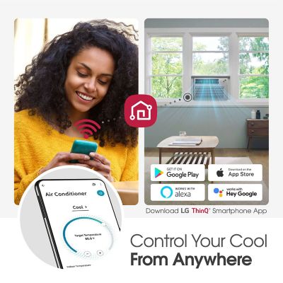 Image showing  14,000 BTU Window Smart Air Conditioner with Remote