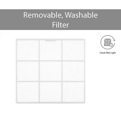Image showing  230V Window Air Conditioner with 12,000 BTU Supplemental Heat, 1,000 sq. ft., 18,000 BTUs