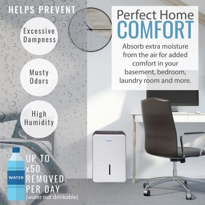 Image showing  50 pt. Dehumidifier with Electronic Controls, 4,500 sq. ft.