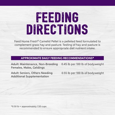 Image showing  Home Fresh Camelid Pelleted Alpaca and Llama Feed, 50 lb. Bag