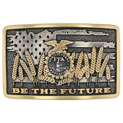 Montana Silversmiths Unisex Adult Be the Future FFA Attitude Belt Buckle