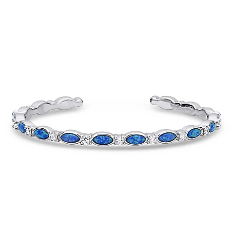 Montana Silversmiths Moonlit Night Crystal Opal Cuff Bracelet, BC5703