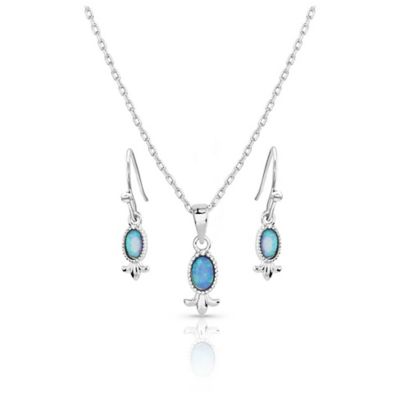 Montana Silversmiths Opal Flourish Jewelry Set