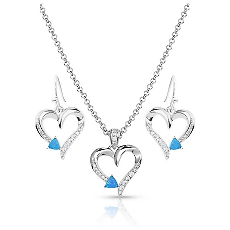 Montana Silversmiths Love Everlasting Opal Crystal Jewelry Set