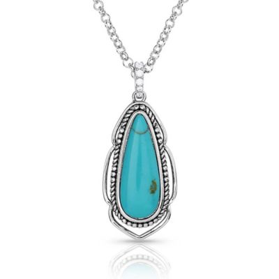 Montana Silversmiths Radiant Western Skies Turquoise Necklace, NC5721