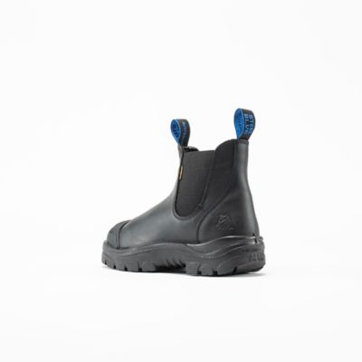 Image showing  Men's Hobart Scuff Black Steel Toe Work Boots, 6 in.