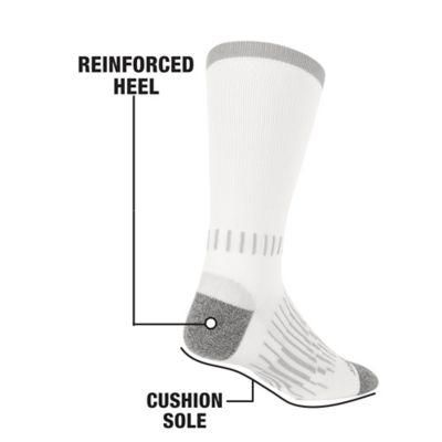 Image showing  - Peak Mens Crew Socks - Long Tube Half Cushion Mens Socks Size 6-12, WNB03M0076