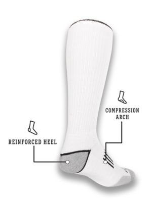 Image showing  Mens's Ryder Western Cowboy Extended Crew Boot Socks, 6 Pair