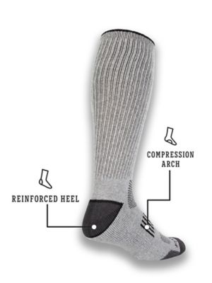 Image showing  Mens's Ryder Western Cowboy Extended Crew Boot Socks, 6 Pair