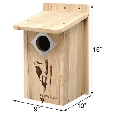 Image showing 1 th BestNest Classic Three-Woodpecker House, 10 in. x 9 in. x 16 in.