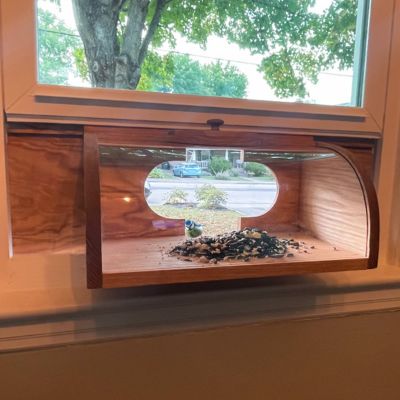 Image showing  2 qt. In-House Breadbox Window Bird Feeder